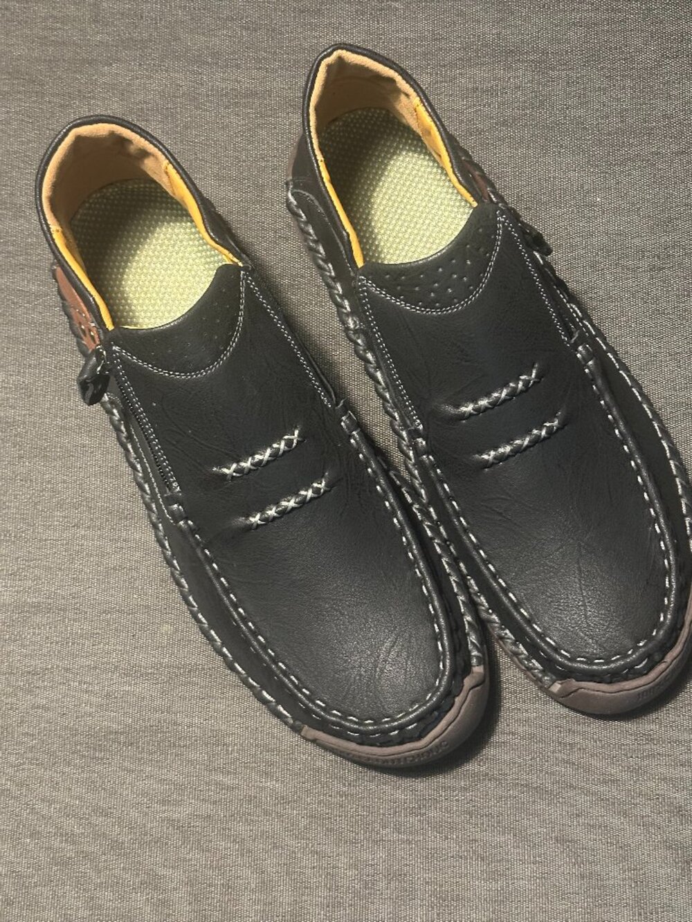 Black “Caoutchouc” Loafers – Men’s Size 13 – Brand New (aka: Fancy Feet, Zero Mi